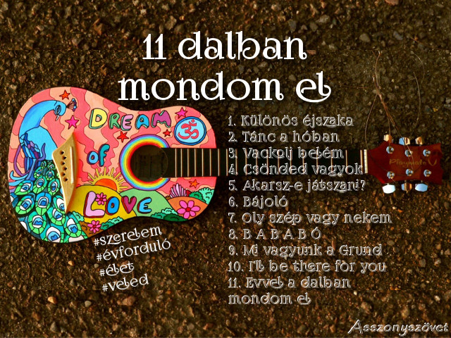 11 dalban mondom el – nyílt szerelmeslevél