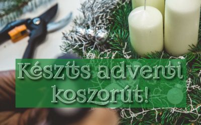 Készíts adventi koszorút!